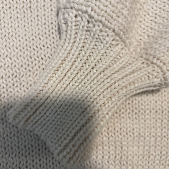 Vici Cable Knit Cream Color Sweater Sz Large - Picture 4 of 4